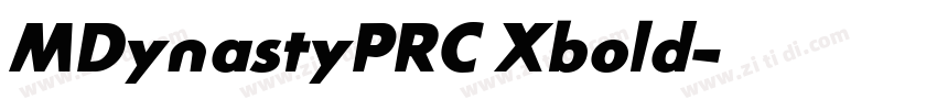 MDynastyPRC Xbold字体转换